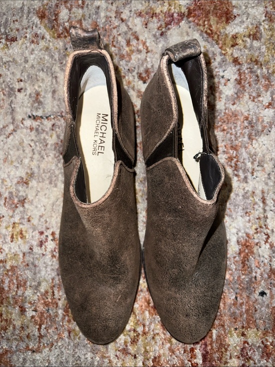 Michael Kors Shoes - Michael Kors Brown Suede Slip-On Boots